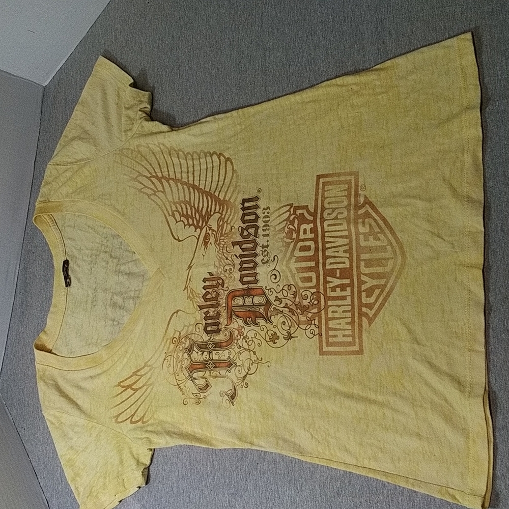 Women's Harley Davidson v neck t shirt Wildcat London KY